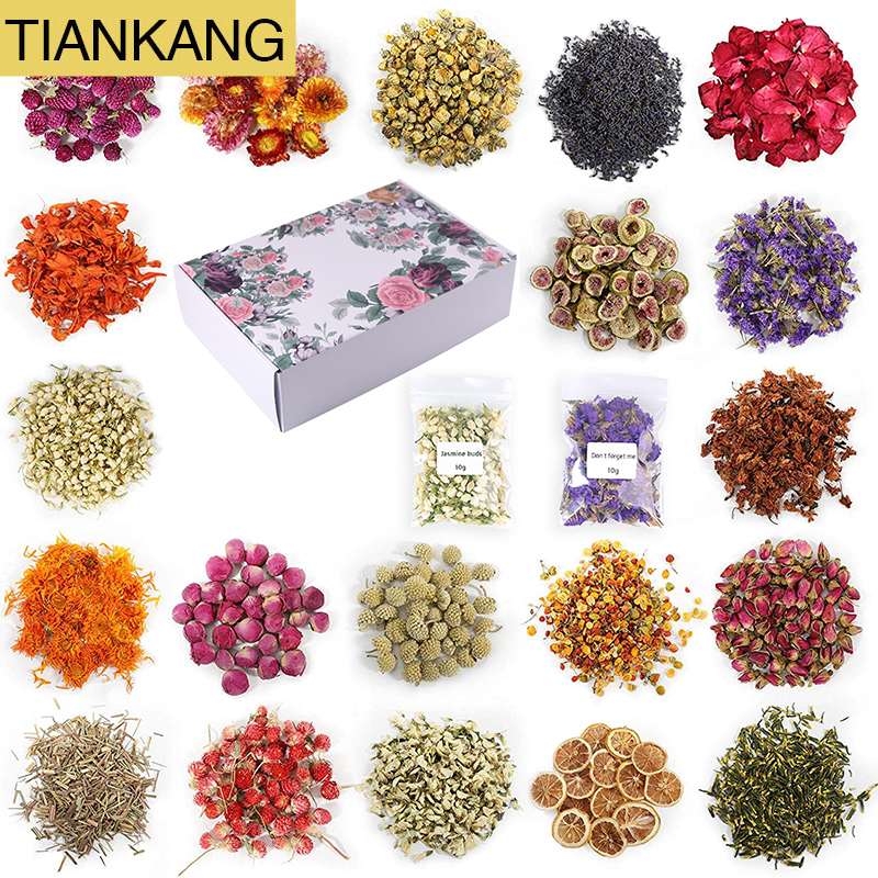 100% Natural Customized Edible Dried Herbs and Plants Rose Lavender Flowers for Herbal Tea Candle Soap Decoration Wedding Making
