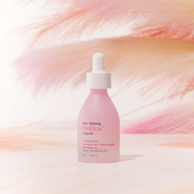 Best Korean Pinktox Ampoule Pore Tightening Effect Sebum Control Hydration Brightening Serum Niacinamide for Female Face