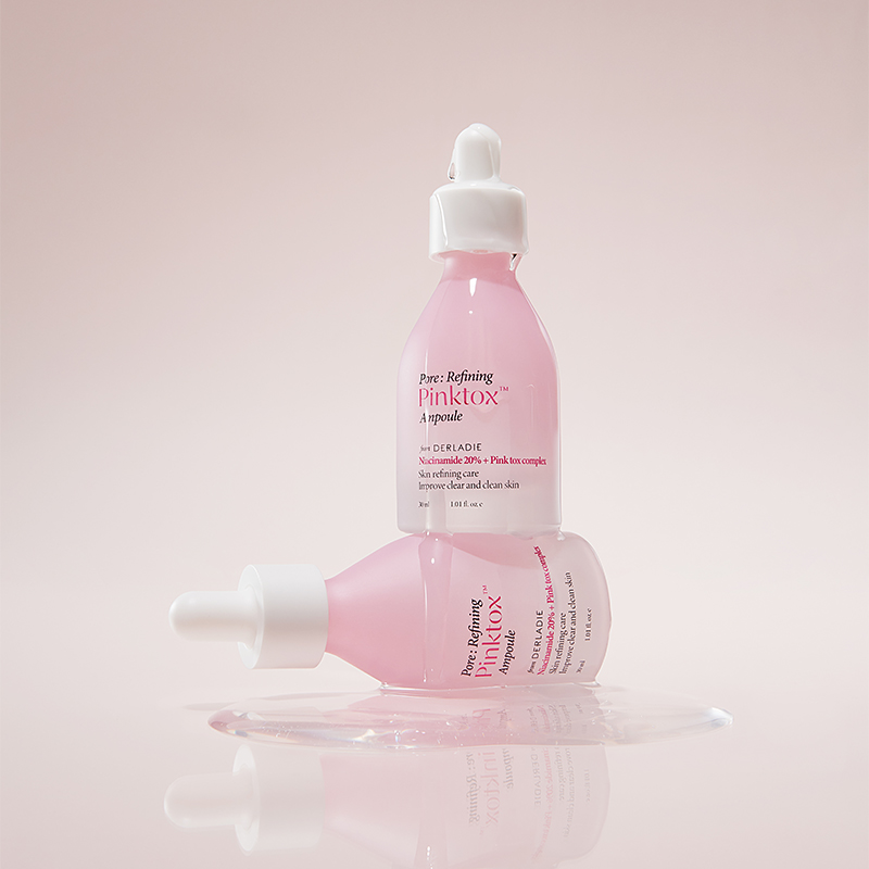 Best Korean Pinktox Ampoule Pore Tightening Effect Sebum Control Hydration Brightening Serum Niacinamide for Female Face