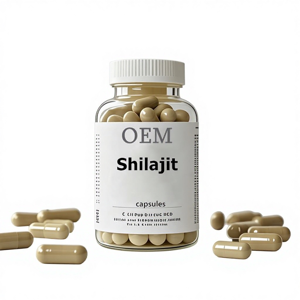 OEM/ODM Natural Shilajit Extract Capsules Highly Absorbable Gluten-Free Herbal Supplements