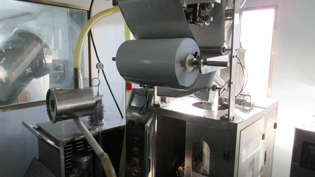 Herbal extract packaging and labeling quality inspection line at Bluidge Biology