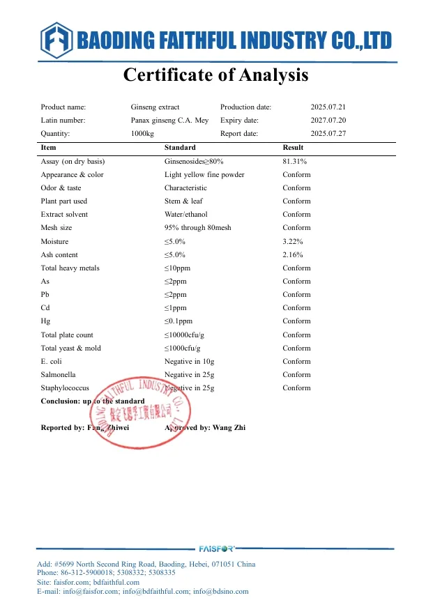 Bulk Ginseng Extract for Herbal and Functional Formulas