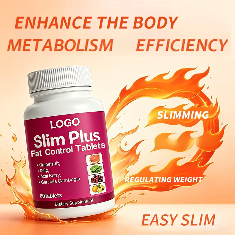GMP Factory OEM Product Slim Plus Tablets Grapefruit Acai Berry Kelp Garcinia Enhances Fat Metabolism Weight Loss Herbs Formula