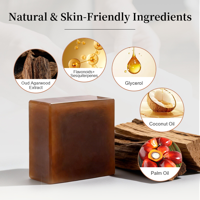 Handmade Organic Face Soap Oud Olive Oil Sensitive Skin Bar Soap-Gentle Skincare Anti-Inflammatory Prevents Dryness/Fine Lines