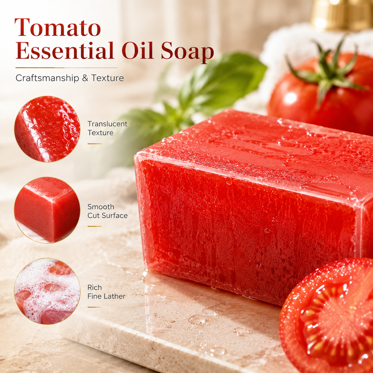 Private Label Korea Organic Skin Care Tea Tree Face Soap Bar Anti-Acne &amp; Anti-Aging for Dry Skin Women Herbal Ingredients