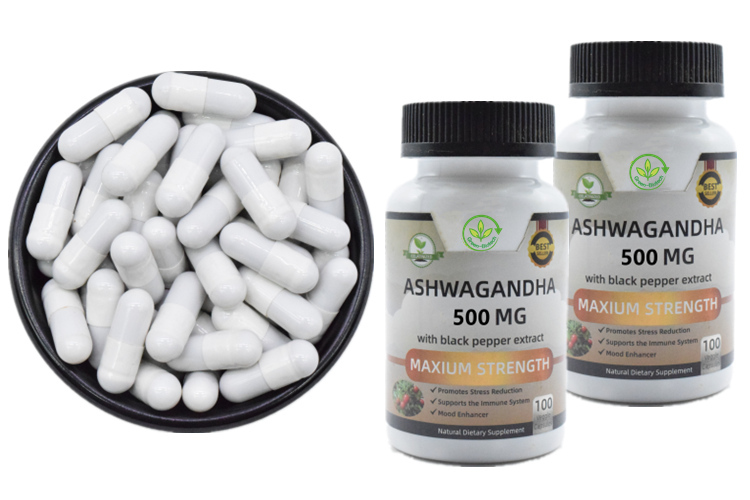 Standardized Natural Raw 2.5% 5% 10% Withanolides Certified Organic Ashwagandha Root Extract Capsules Ashwagandha Powder
