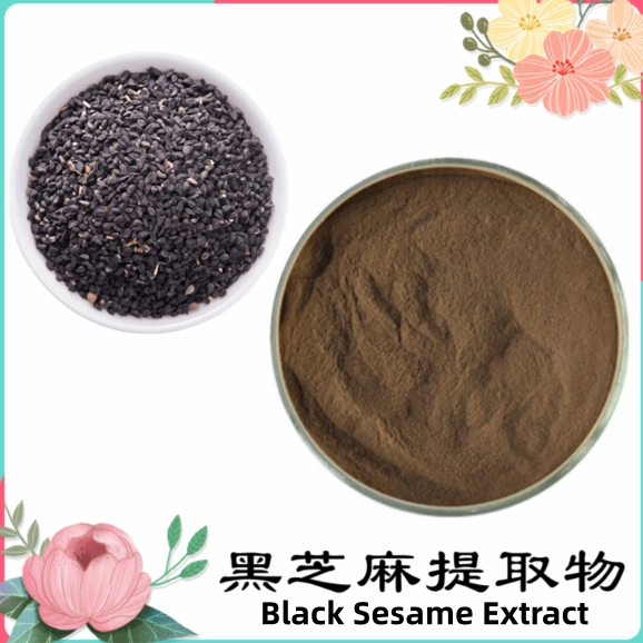 Premium Natural Black Sesame Seed Extract Powder Rich Sesamin Hair Nourishing Healthcare Raw Material