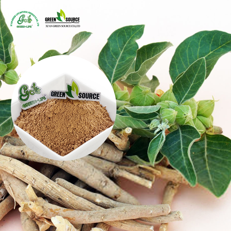 Organic Ashwagandha Powder by Green Life Herb Bulk Indian Ginseng Extract for Stress &amp; Vitality