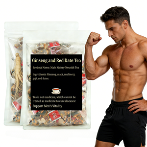 MALE Health Treasure Detox Blends Wholesale Goji Ginseng Maca Red Date Enhancement Tea 100% Natural Herbs Bagged