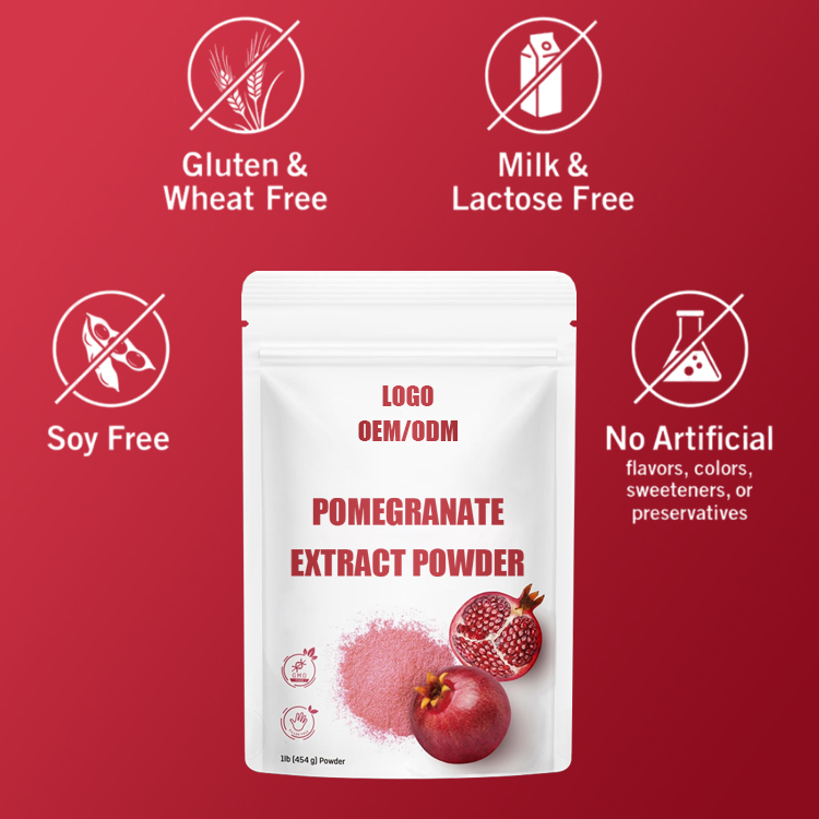 OEM/ODM Beauty &amp; Skin Care Antioxidant Herbal Supplement with High-Concentration Pomegranate Extract Powder Customizable