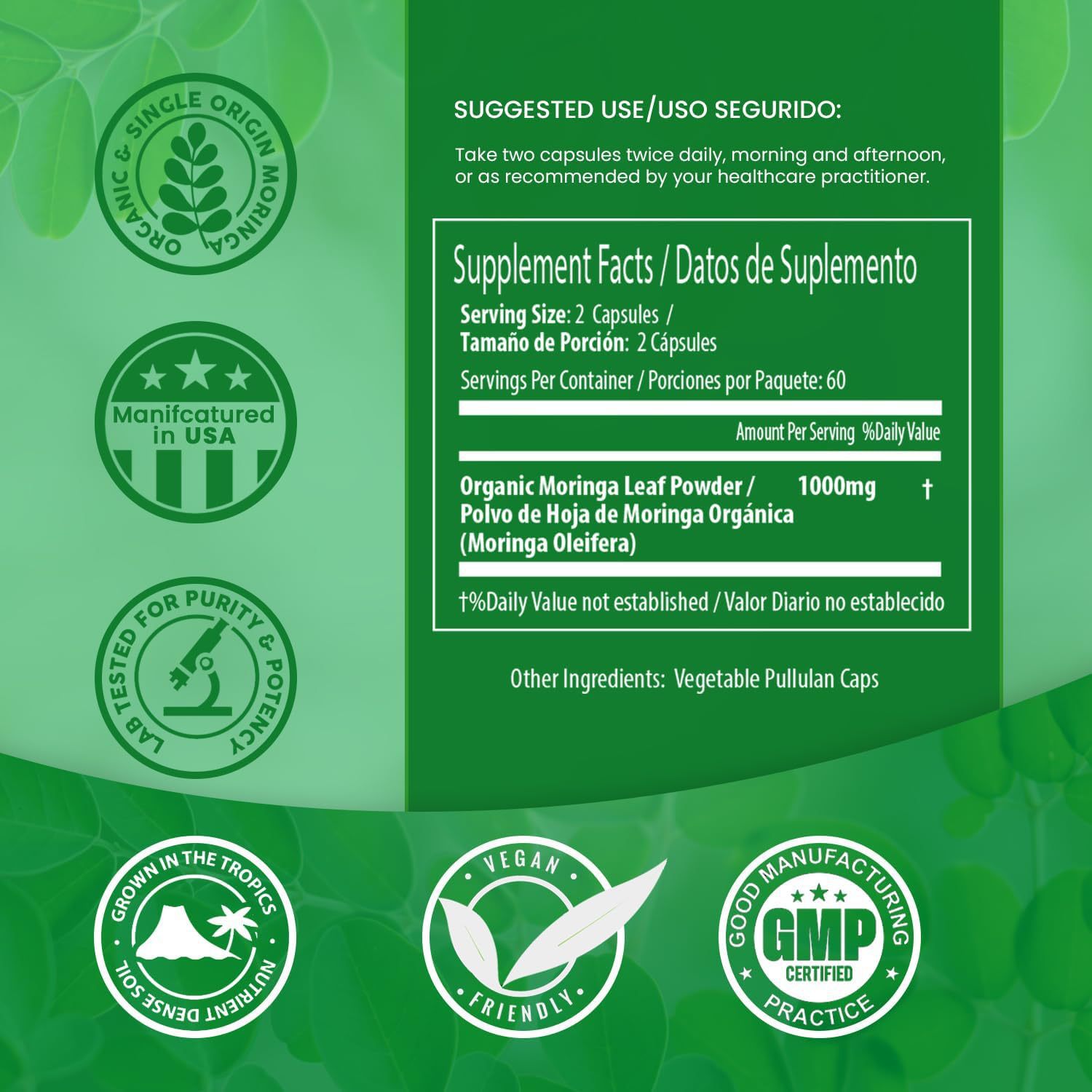 Moringa extract production process
