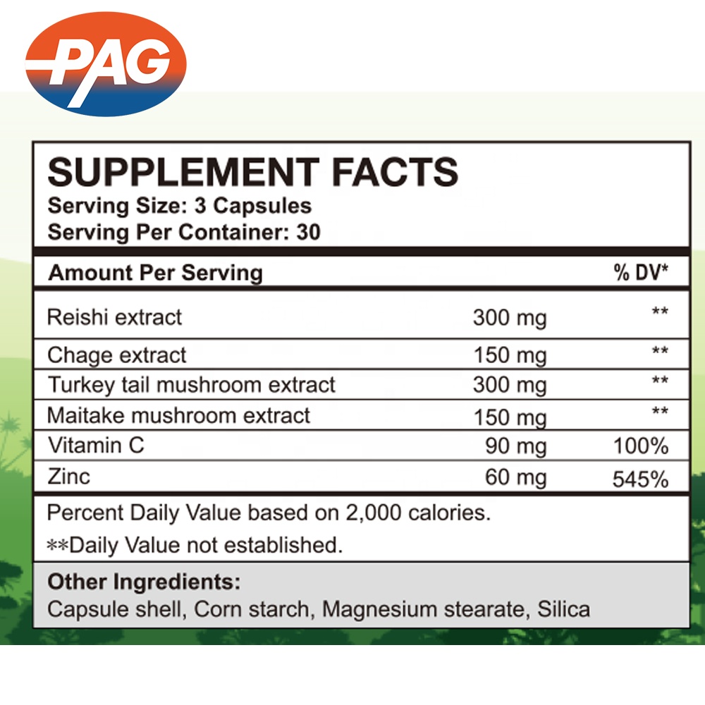 Mushroom Extract Capsules Display 3