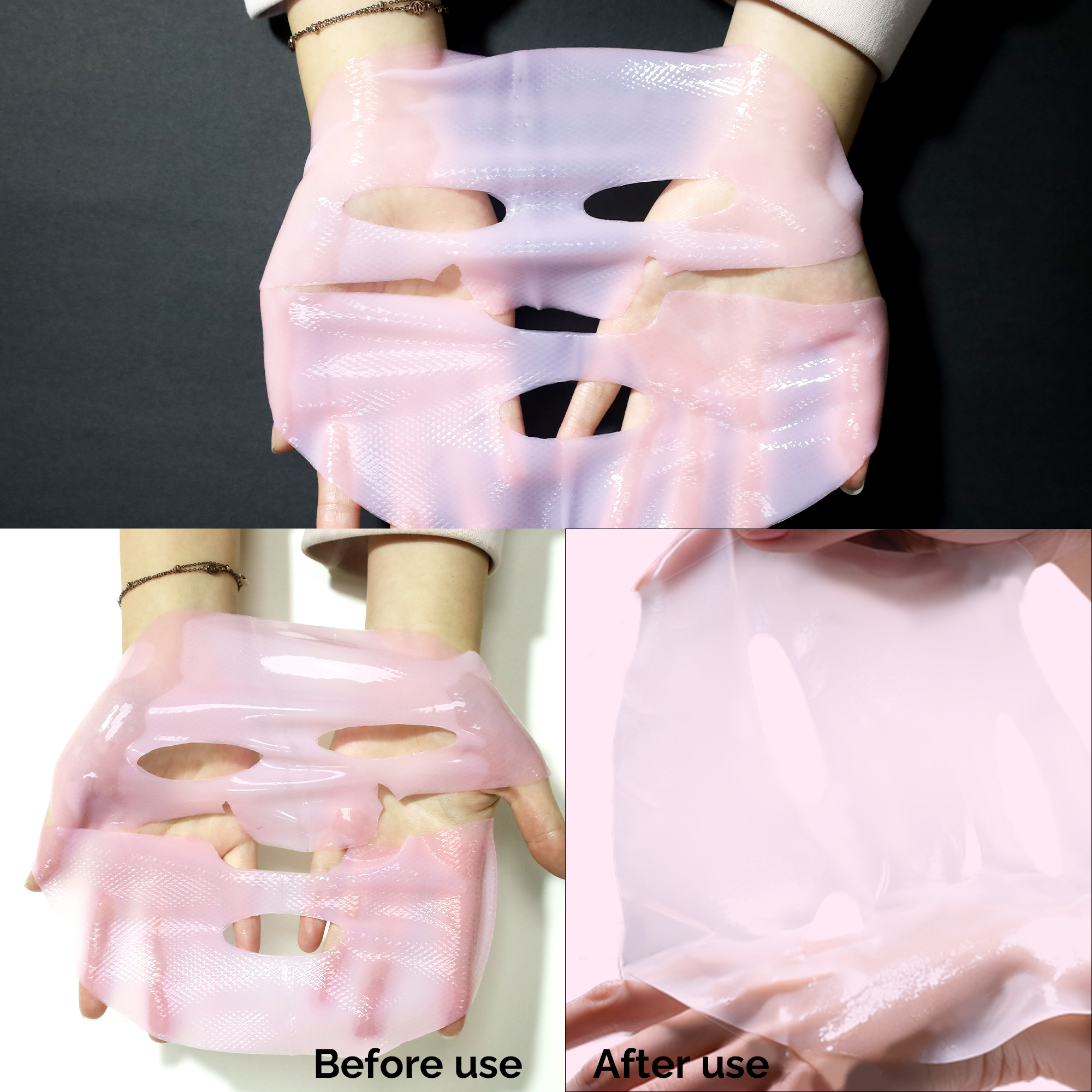 Wholesale Salmon DNA PDRN Pink Collagen Sheet Mask Firming Pores Dark Spots Organic Niacinamide Overnight Face Moisturizer Women
