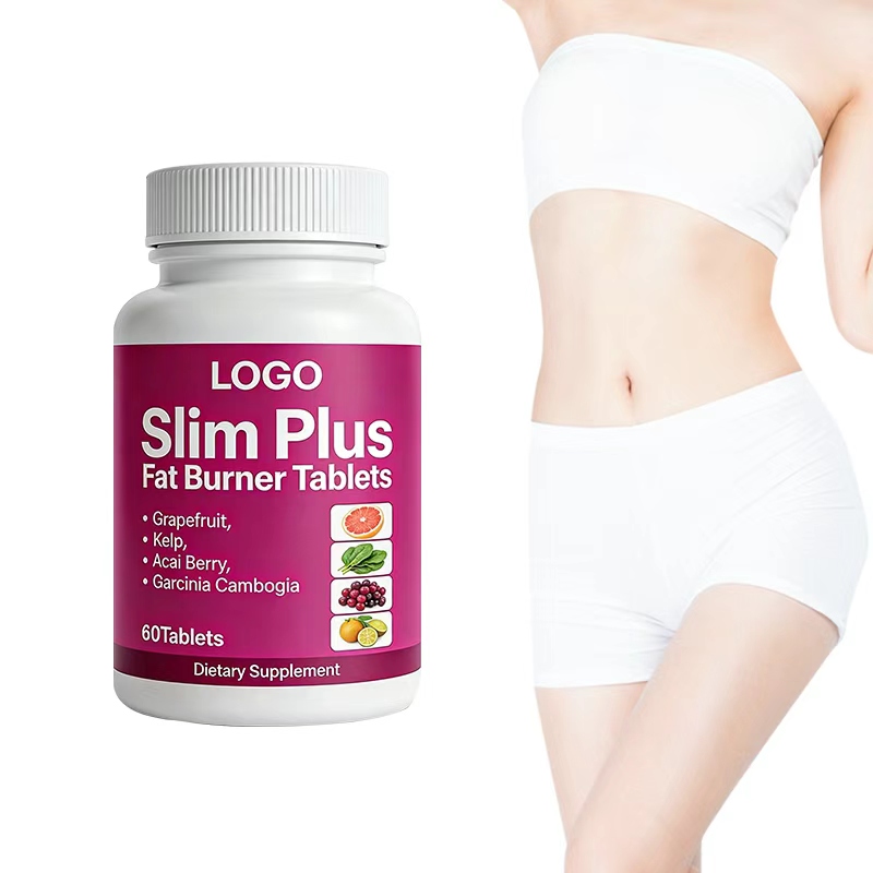 GMP Factory OEM Product Slim Plus Tablets Grapefruit Acai Berry Kelp Garcinia Enhances Fat Metabolism Weight Loss Herbs Formula