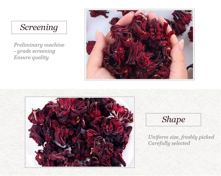 Bulk Packaged Hibiscus Flowers Tea Loose Style Beauty Skin & Youthful Health Tea Box & Bag Grade A