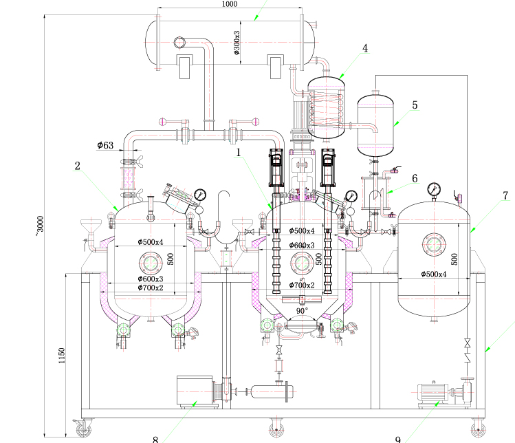 Chinese herb extraction concentration machine view 2