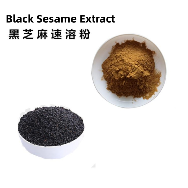 Premium Natural Black Sesame Seed Extract Powder Rich Sesamin Hair Nourishing Healthcare Raw Material