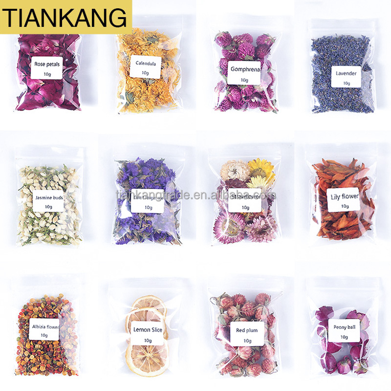 100% Natural Customized Edible Dried Herbs and Plants Rose Lavender Flowers for Herbal Tea Candle Soap Decoration Wedding Making