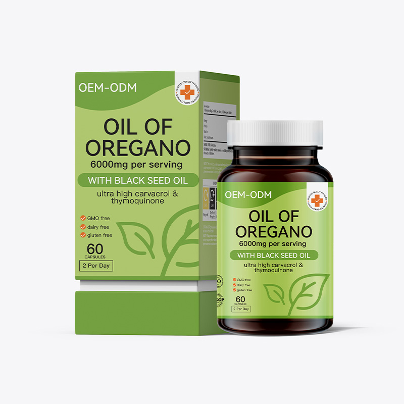 Private Label Oil Of Oregano Antioxidant Dietary Supplement For Adults 60 Capsules Improve Immunity OEM/ODM