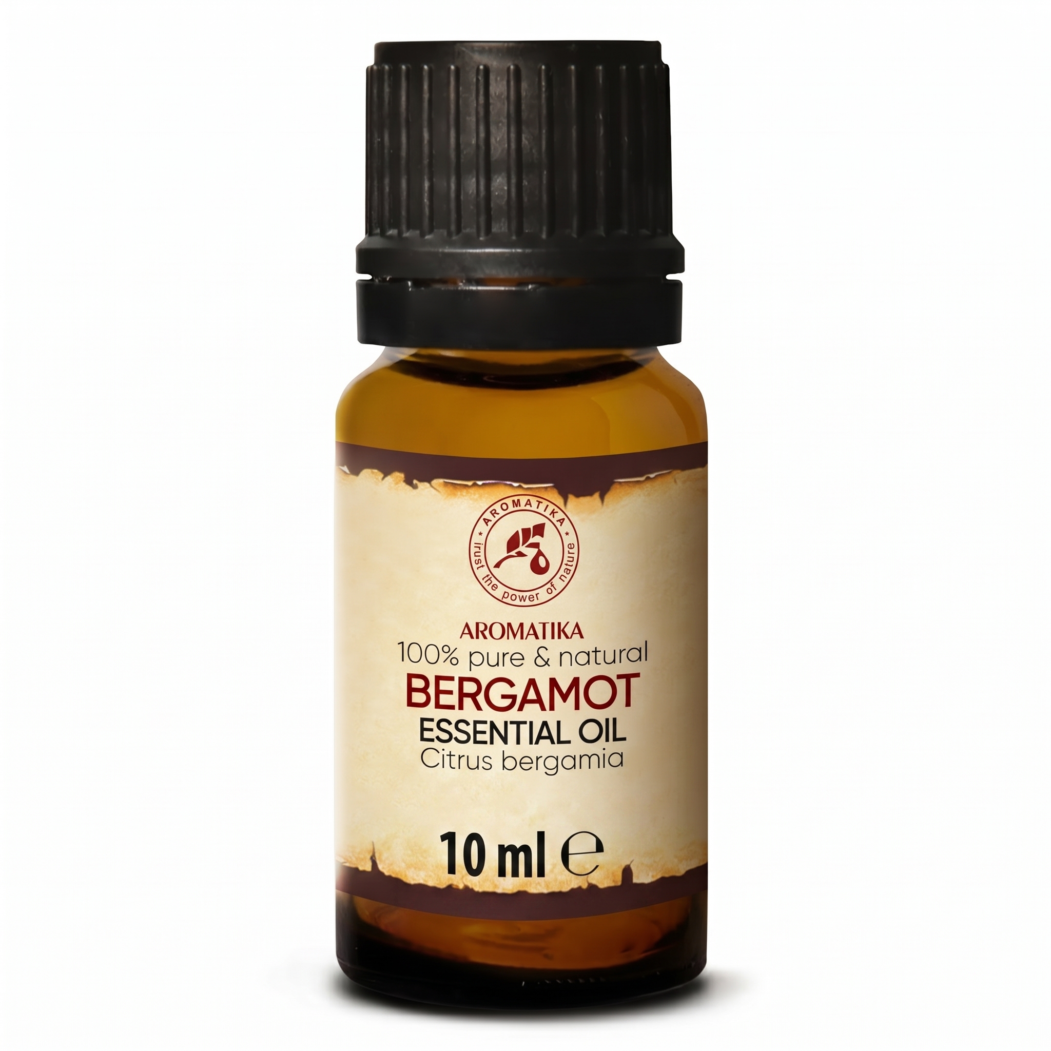Aromatika Natural Cold Pressed Bergamot Essential Oil 10ml 100% Pure Peel Extract for Combination/Oily/All Skin Types