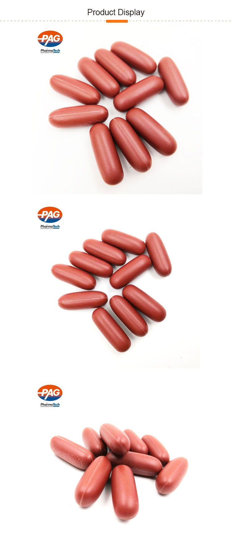 Good Price Bilberry Fruit Extract 25% Anthocyanins + Marigold Extract Lutein Oil Softgel Capsule Display