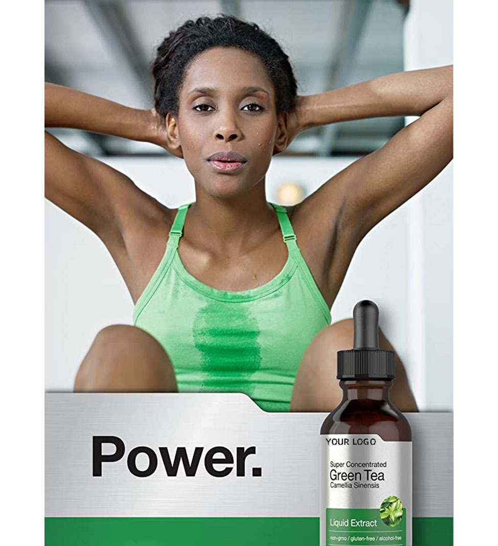 OEM/ODM Organic Herbal Extract Supplement Drops Private Label Green Tea Liquid for Adults Not for Pregnant Women