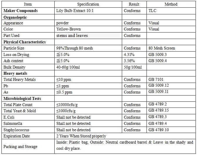 Premium Lily Bulb Extract Powder Detail 1