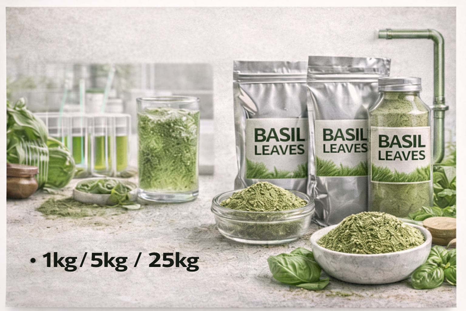 WARRLY Natural Holy Basil Extract Powder Herbal Tulsi Leaf Food Grade 99% Ayurvedic Solvent Extraction CAN/BOTTLE/DRUM OEM