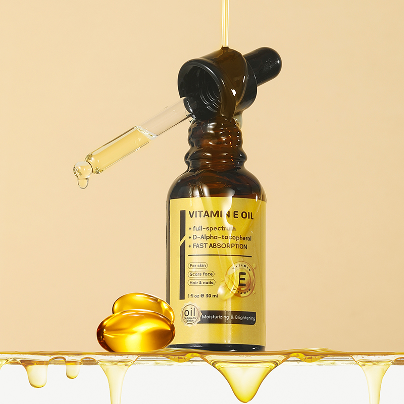 Vitamin E Serum Oil 30ml Deep Nourishing Skin Repairing Anti Aging Facial Moisturizer OEM Private Label