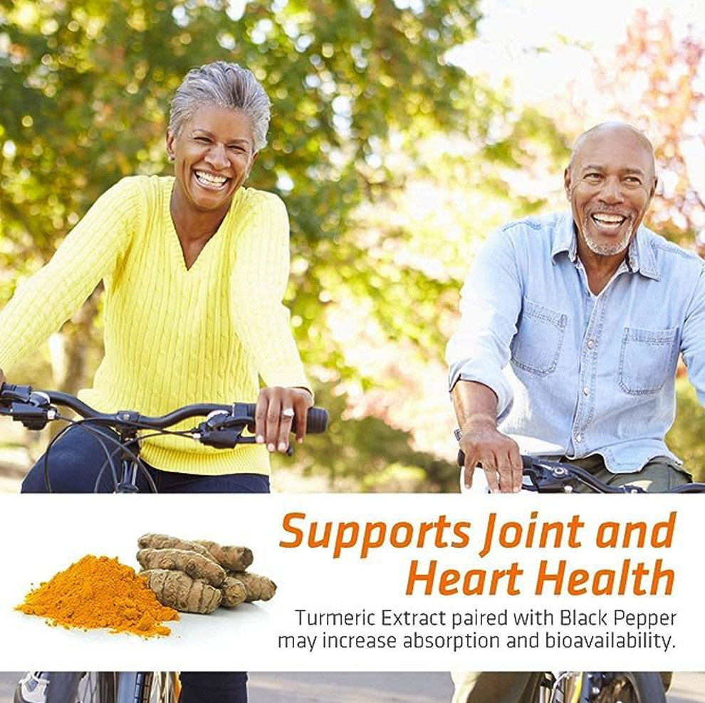 OEM Ginger Extract Turmeric Curcumin Capsules with Bioperine for Joint Support Anti Inflammatory