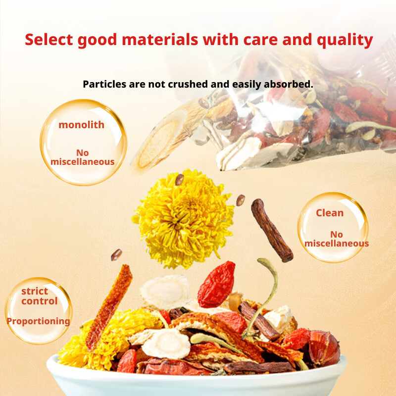 Self-owned Factory OEM and ODM Astragalus Chrysanthemum Wolfberry Vitamin Herbal Extract Food Grade Tea in Bottle