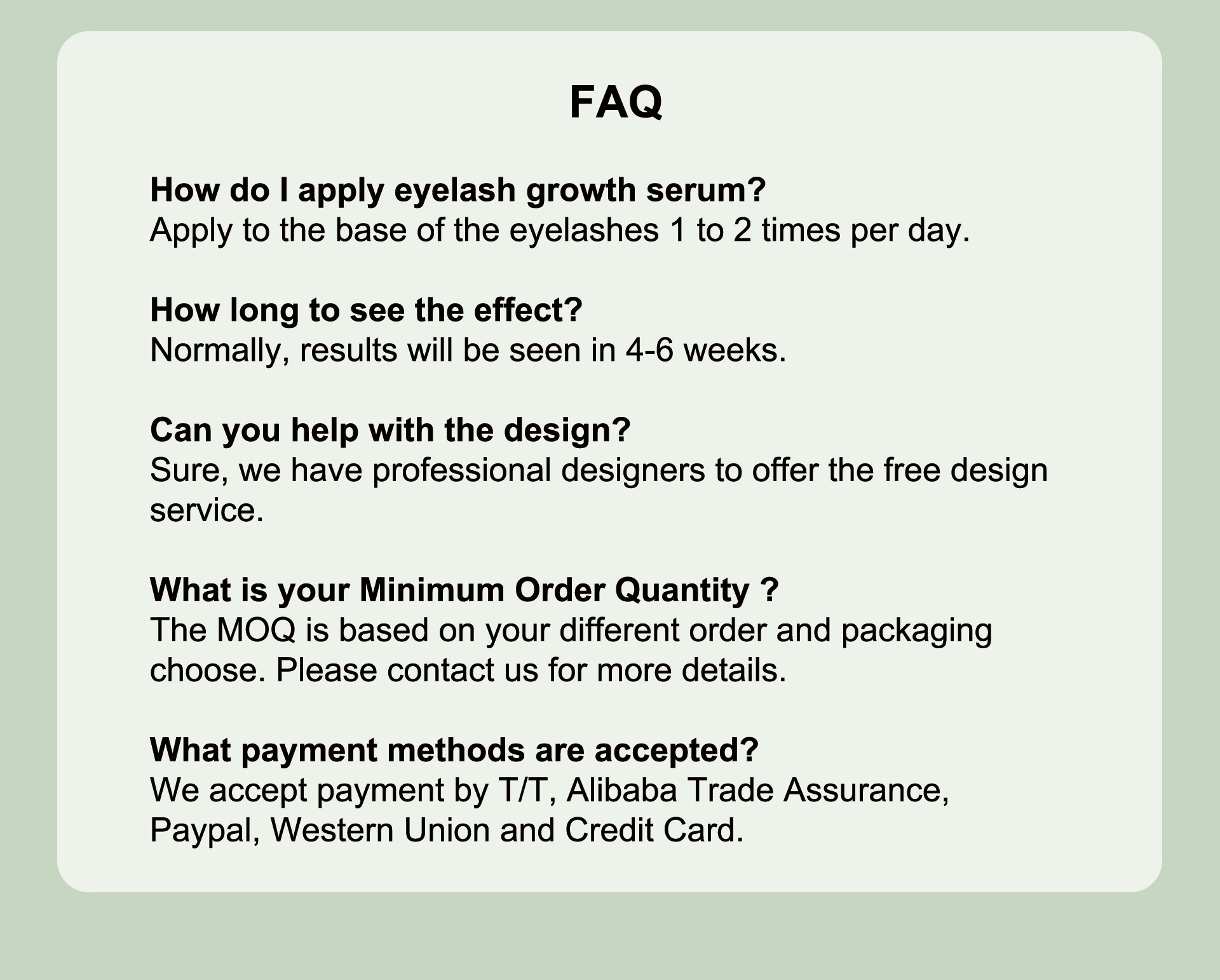 Eyelash Serum FAQ
