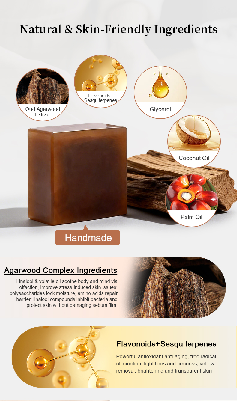 Ebony agarwood soap detail 2