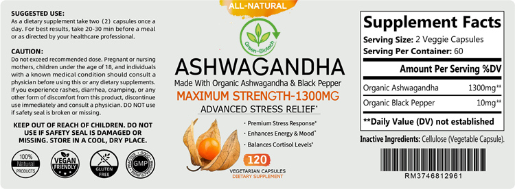 Standardized Natural Raw 2.5% 5% 10% Withanolides Certified Organic Ashwagandha Root Extract Capsules Ashwagandha Powder