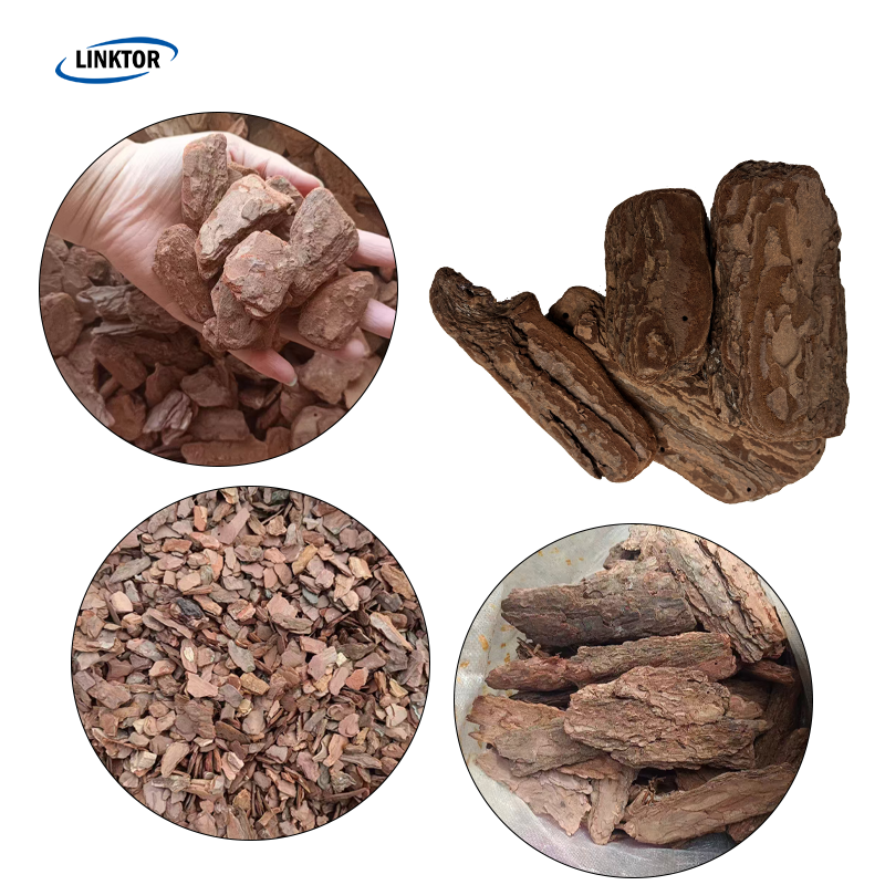 Natural Organic Ground-Up Pine Bark Mulch Wood Decomposed Bark Substrate For Tree Holes Cover And Weeds Fermented