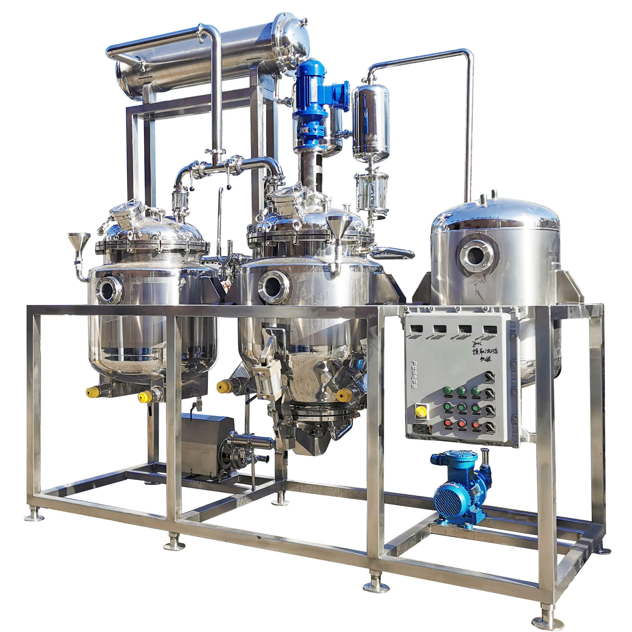 Stainless Steel Small Type Chinese Herb And Plant Extraction Concentration Machine