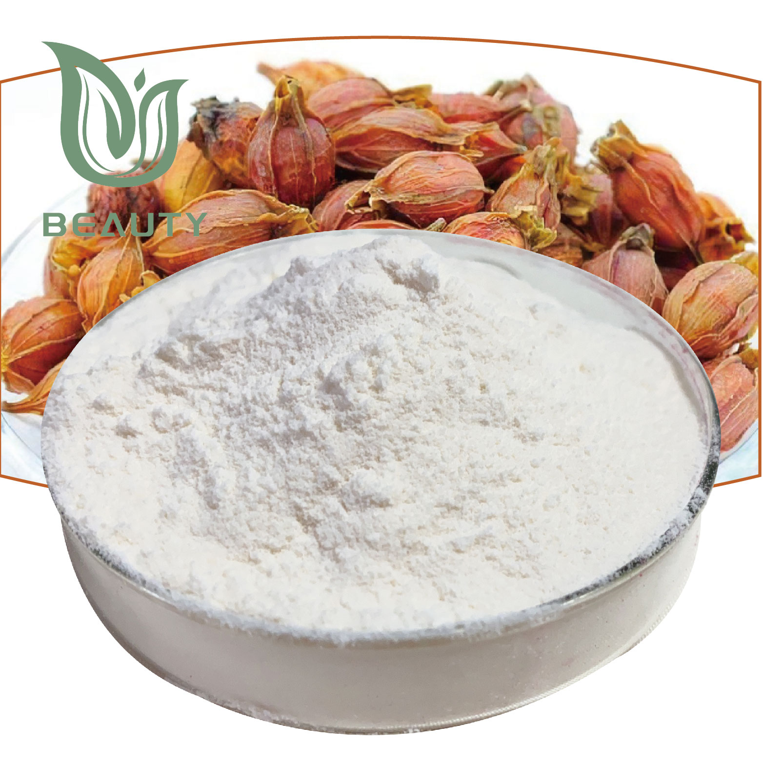 High Purity 99% Genipin Powder Biomedical/Cosmetics/ Crosslinking Agent Vitamin Herbal Extract Halal Certified CAS