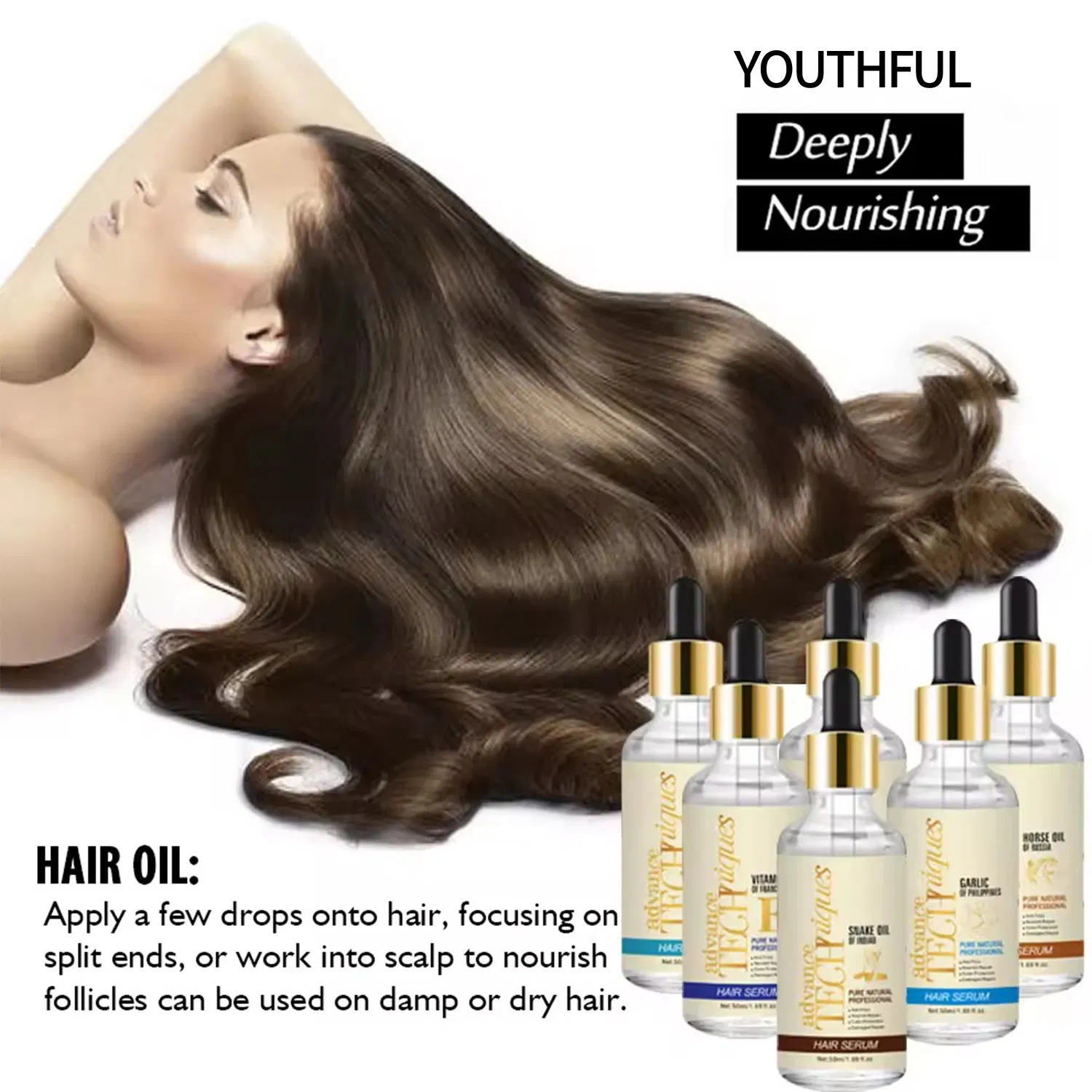 Argan Oil Serum Natural Extract Hair Treatment for Repair and Nourishment