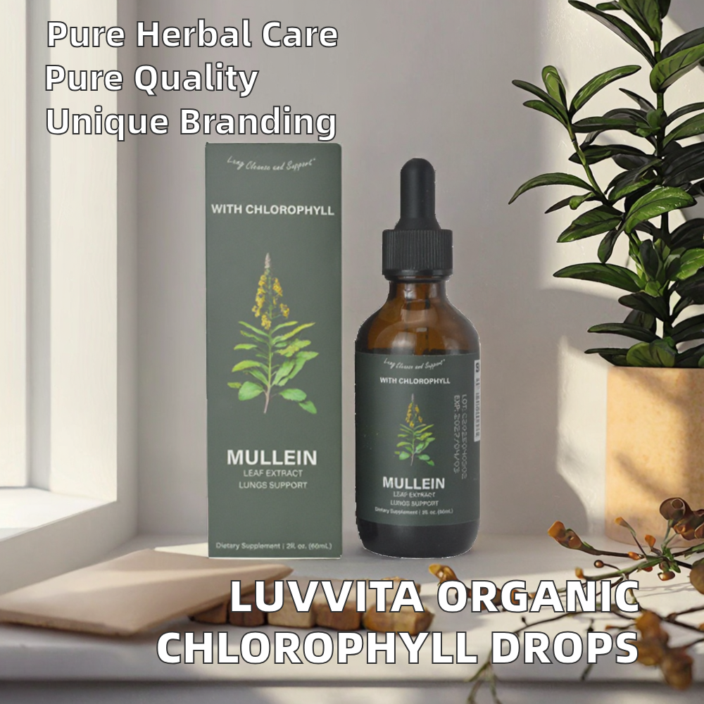 OEM Organic Mullein Tincture Liquid Extract - Natural Anti-Inflammatory Herbal Drops for Immune System Boost