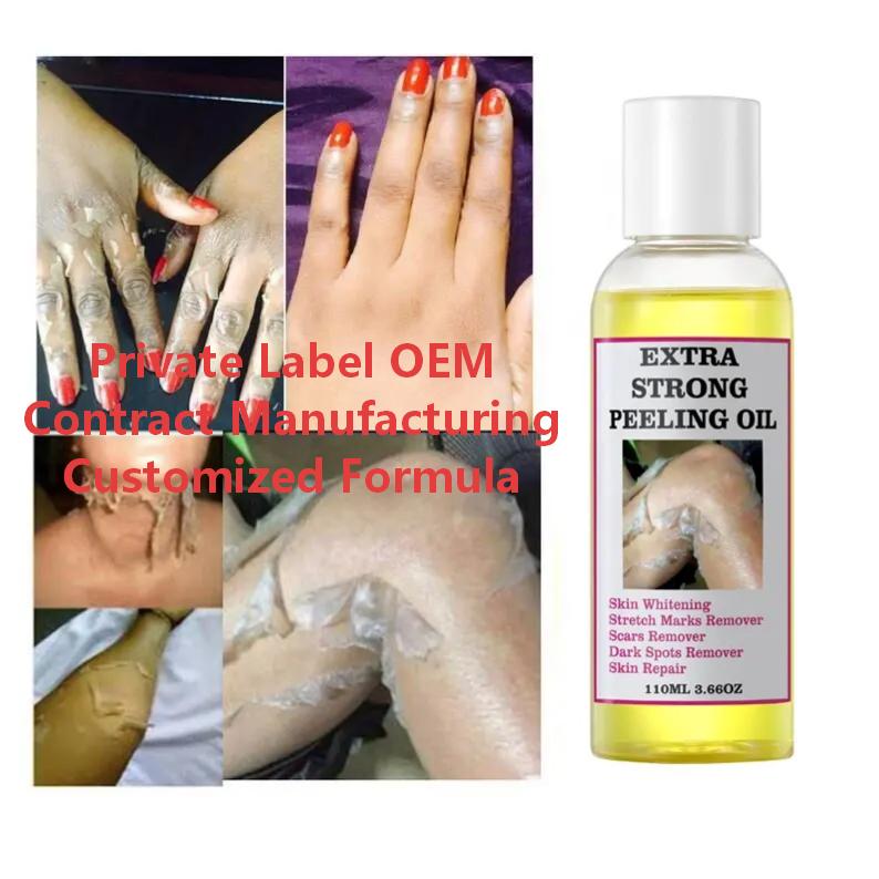 OEM Yellow Peeling Oil Vitamin C Vitamin E Knuckle Whitening Moisturizing Dark Spot Removal Extra Strength Peeling Oil