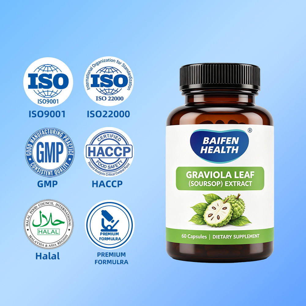 Graviola Soursop Extract Capsules 60 Count Natural Herbal Supplement for Antioxidant Balance and Wellness
