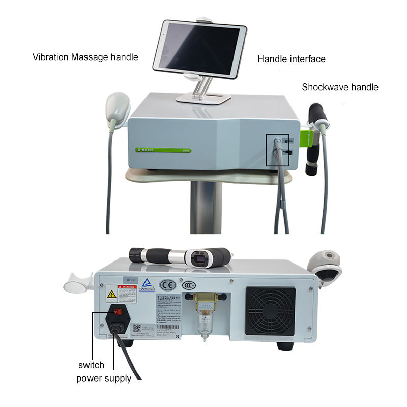 2 in 1 Shockwave Vibration Sw13 Replacement Therapy Litotrip Onda De Choque professional Aparato Ondas Portatiles