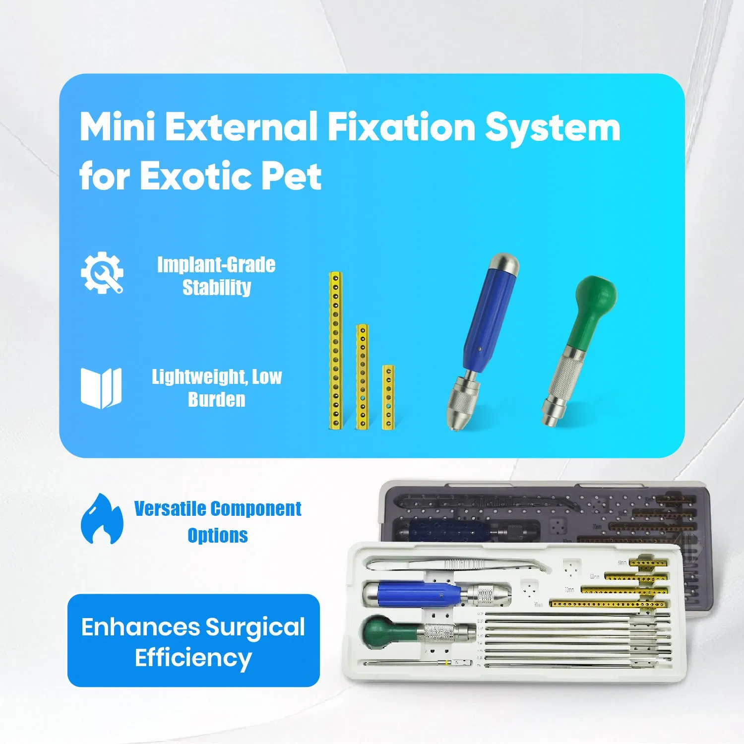 Veterinary Mini External Fixator for Birds, Reptiles &amp; Small Mammals. Veterinary Orthopedic Fixator