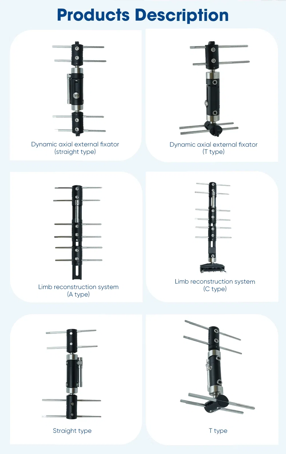 Xc Medico Orthopedic Medical Device Bone Fixation Tibia and Femur External Fixator