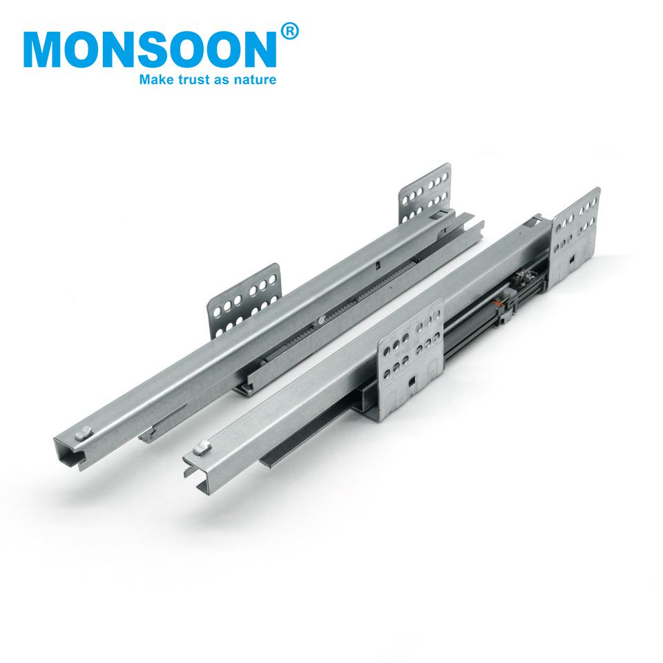 Furniture Fittings Heavy Duty Double Wall Slide Slim Box Soft Closing blue Zinc Plated Metal Box Ultrabox Drawer System