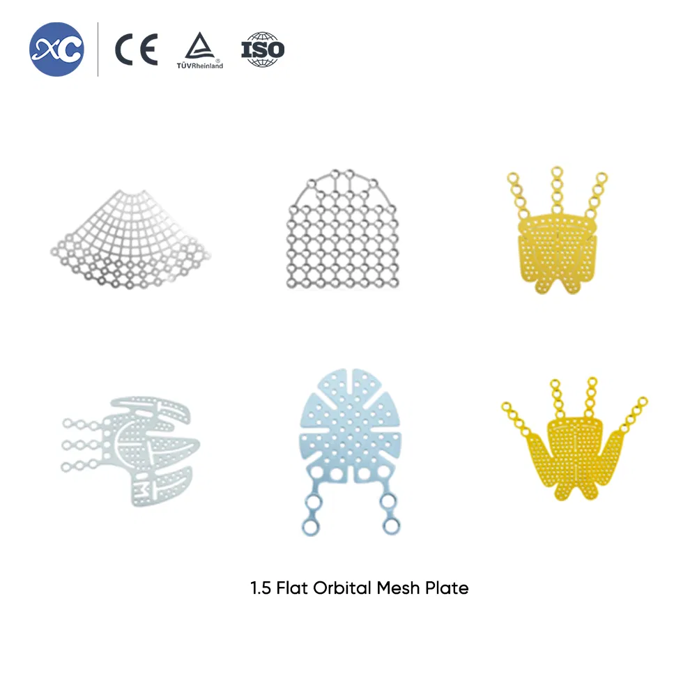 Maxillofacial Anatomical Orbital Floor Orthopedic Implant 1.5mm Series Bone Plate