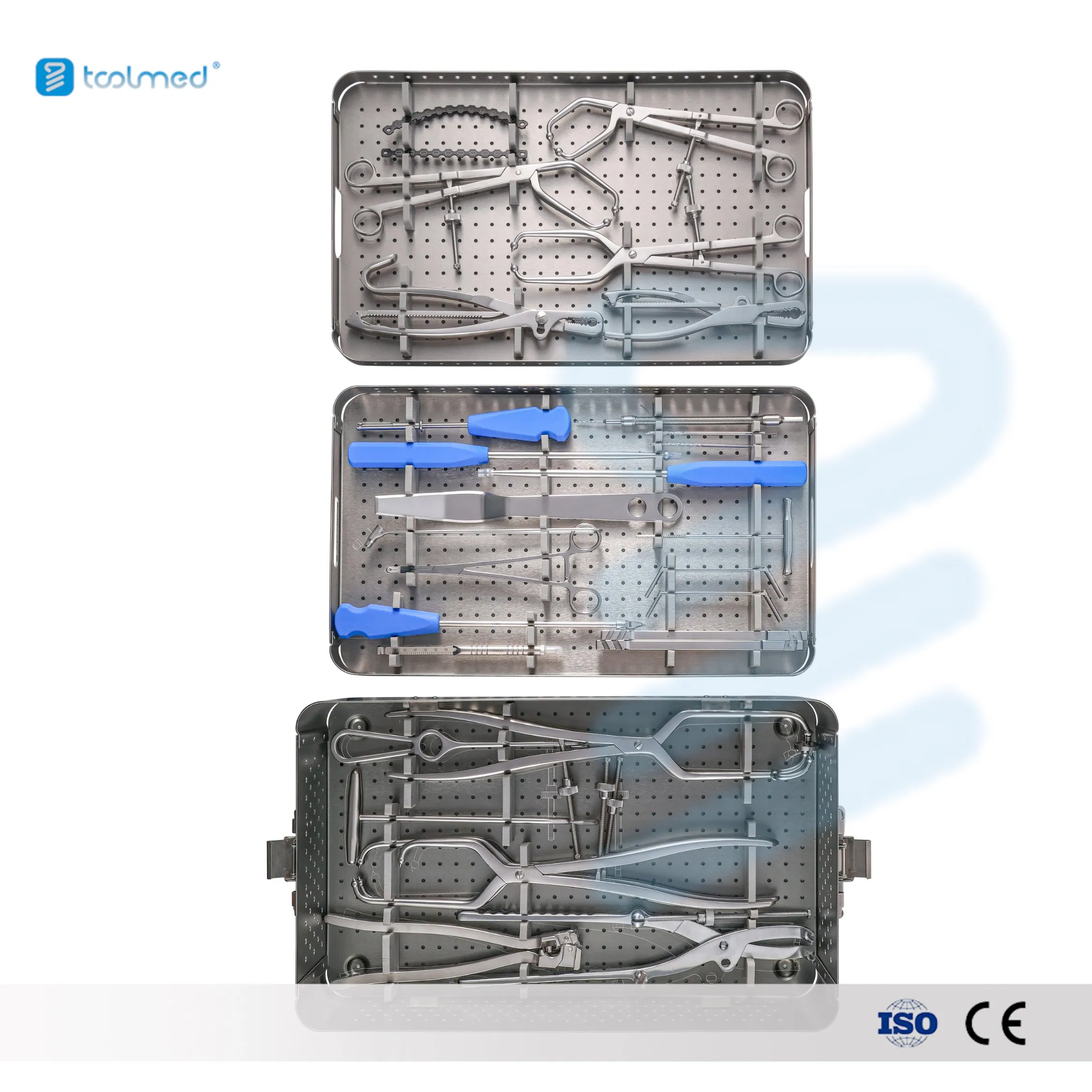 CE Certified Orthopedic Pelvic Reconstruction Plate Instrument Set for Hip Reconstruction