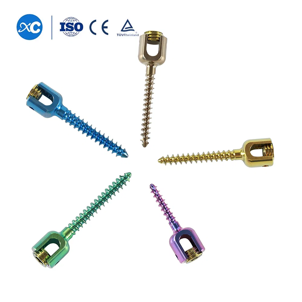 Orthopedic Spinal Internal Fixation 6.0 System Screw Polyaxial Spine Titanium Pedicle Screws