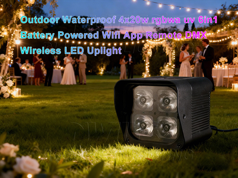 Waterproof Wireless LED Uplight Detail 1