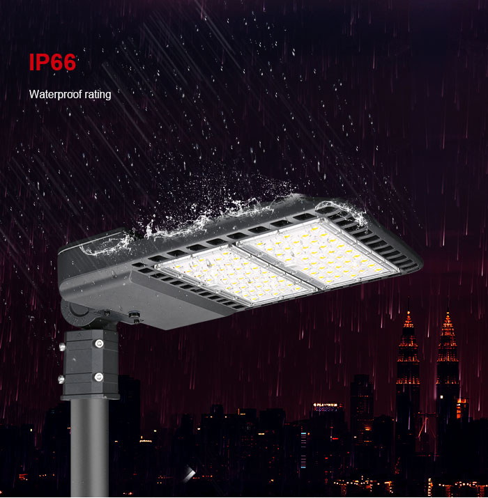 Various Bracket Design Area Lighting Shoebox Luminaria LED Parking Area Light 160lm/w IP66 LED Urban Light with Multi Bracket